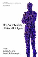 Meta-scientific study of artificial intelligence /