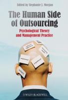 The human side of outsourcing psychological theory and management practice /