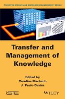 Transfer and management of knowledge /