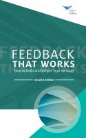 Feedback that works : how to build and deliver your message /