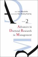 Advances in doctoral research in management.