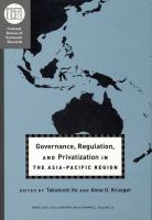 Governance, regulation, and privatization in the Asia-Pacific Region /