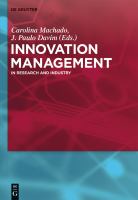 Innovation management in research and industry /