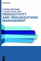 Productivity and Organizational Management /