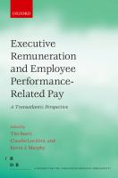 Executive remuneration and employee performance-related pay : a transatlantic perspective /