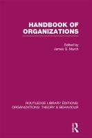 Handbook of organizations /