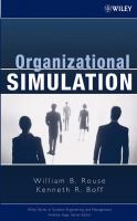 Organizational simulation /