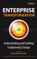 Enterprise transformation understanding and enabling fundamental change /