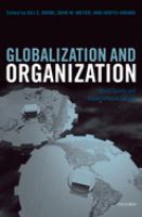 Globalization and organization : world society and organizational change /