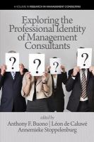 Exploring the professional identity of management consultants /