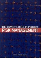 The owner's role in project risk management /