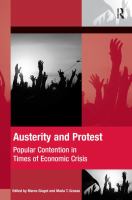 Austerity and protest : popular contention in times of economic crisis /