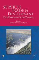 Services trade and development : the experience of Zambia /