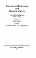 International economics and financial markets : the AMEX bank review prize essays in memory of Robert Marjolin /