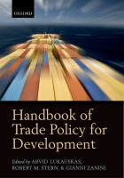 Handbook of trade policy for development /
