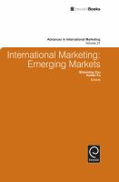 International marketing : emerging markets /