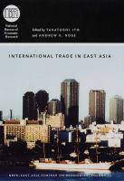 International trade in East Asia /