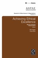 Achieving ethical excellence /