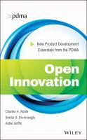 Open innovation : new product development essentials from the PDMA /