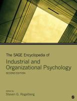 The Sage encyclopedia of industrial and organizational psychology /