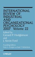 International review of industrial and organizational psychology.