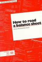 How to read a balance sheet /