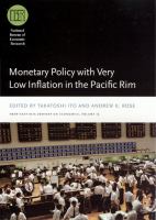 Monetary policy with very low inflation in the Pacific Rim /