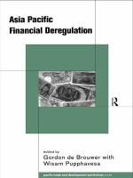 Asia Pacific financial deregulation /