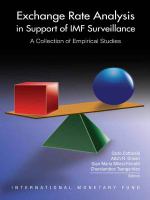 Exchange rate analysis in support of IMF surveillance : a collection of empirical studies /