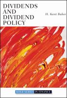 Dividends and dividend policy /
