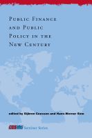 Public finance and public policy in the new century /