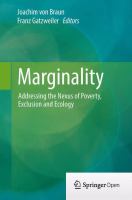 Marginality : addressing the nexus of poverty, exclusion and ecology /