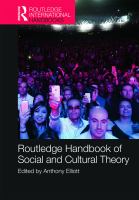 Routledge handbook of social and cultural theory /