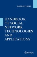 Handbook of social network technologies and applications /