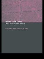 Social identities : multidisciplinary approaches /
