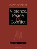 Encyclopedia of violence, peace & conflict /