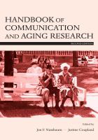 Handbook of communication and aging research