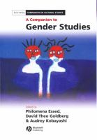 A companion to gender studies /