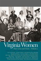 Virginia women. their lives and times /