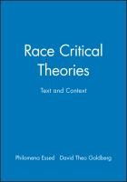 Race critical theories : text and context /