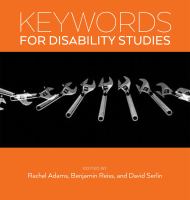 Keywords for disability studies /