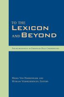 To the Lexicon and Beyond Sociolinguistics in European Deaf Communities /