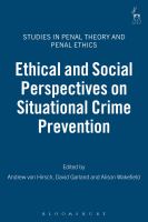 Ethical and social perspectives on situational crime prevention /