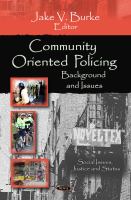 Community oriented policing : background and issues /