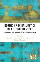 Nordic criminal justice in a global context : practices and promotion of exceptionalism /