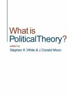 What is political theory? /