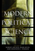 Modern Political Science Anglo-American Exchanges since 1880 /