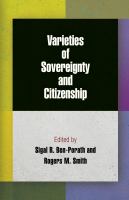 Varieties of sovereignty and citizenship /