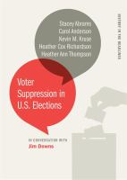 Voter suppression in U.S. elections /