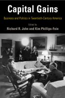 Capital gains : business and politics in twentieth-century America /